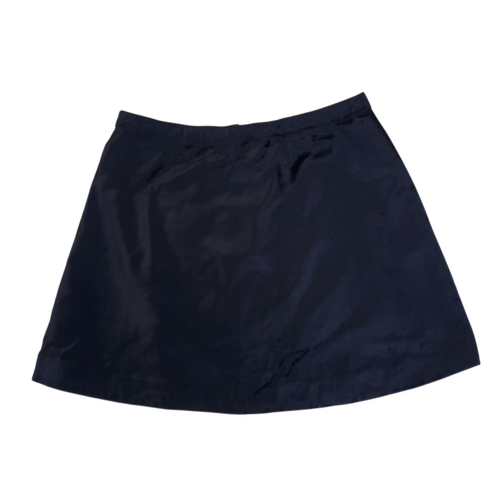 Free People Funkytown Black Velvet A line Mini Skirt Zip Front Sz 12 NWT - Picture 8 of 16